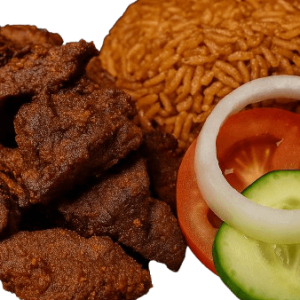 Beef Suya & Jollof Rice